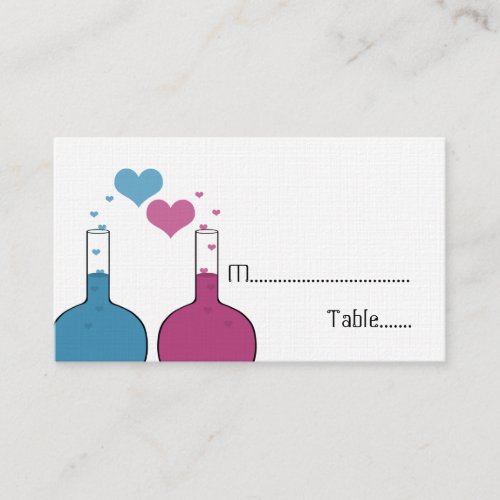 Science of Love Place Cards Business Card Templates