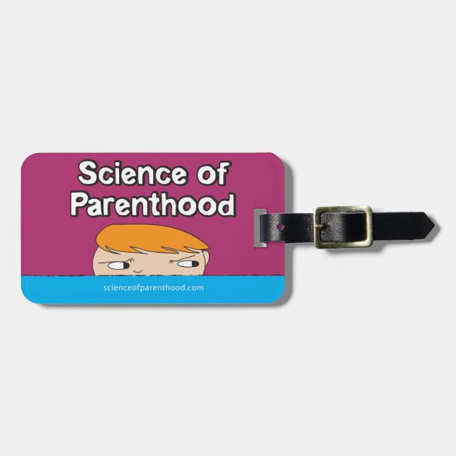 Science of Parenthood Luggage Tag (Front Horizontal)
