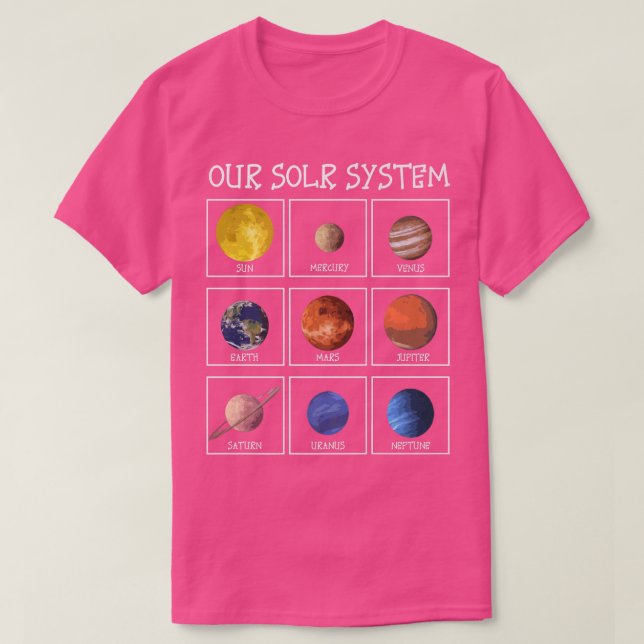 Science Outer Space Premium  T-Shirt (Design Front)
