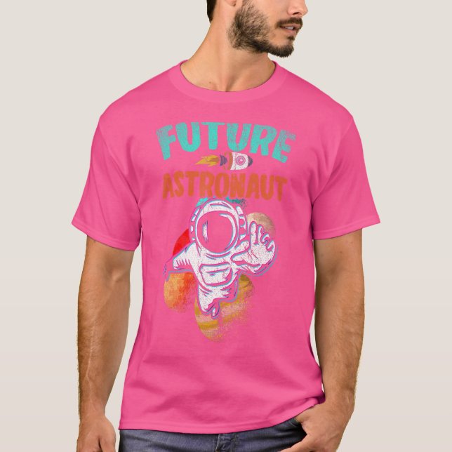 Science Outer Space Rocket Planets Universe Future T-Shirt (Front)