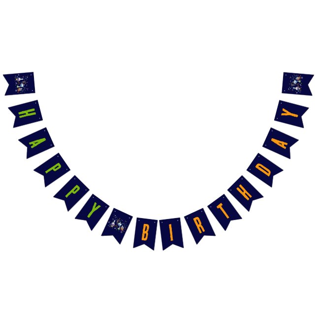 Science Party Bunting Flags (All)