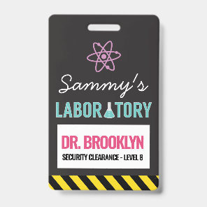 Science Party ID Badge