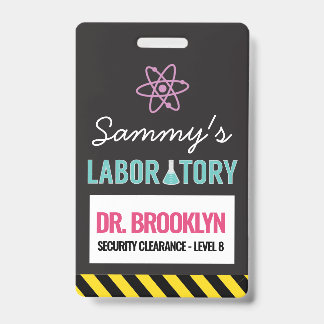 Science Party ID Badge