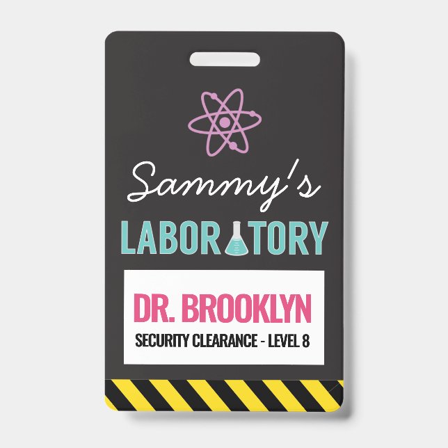 Science Party ID Badge (Front)