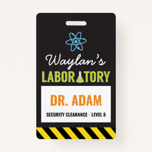 Science Party ID Badge Scientist Badge