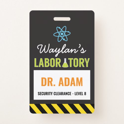 Science Party ID Badge  Scientist Badge