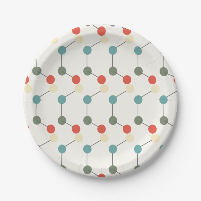 Science Party Laboratory Chemistry Fair Birthday Paper Plates (Front)
