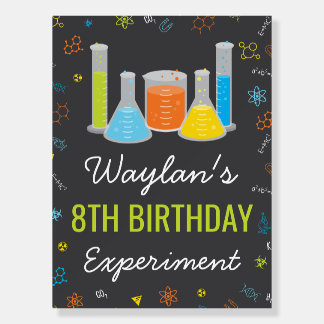 Science Party Welcome Sign