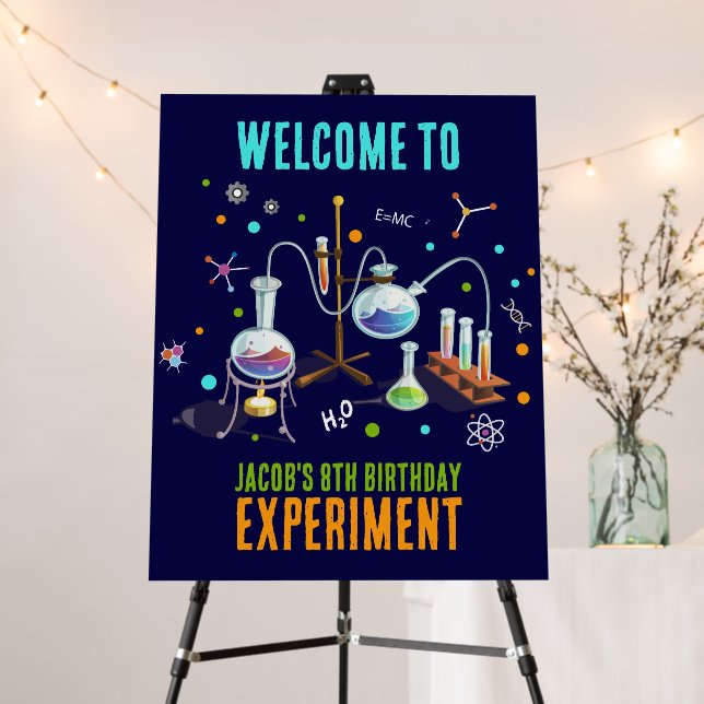 Science Party Welcome Sign (In Situ (Stand))