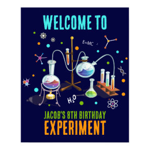 Science Party Welcome Sign