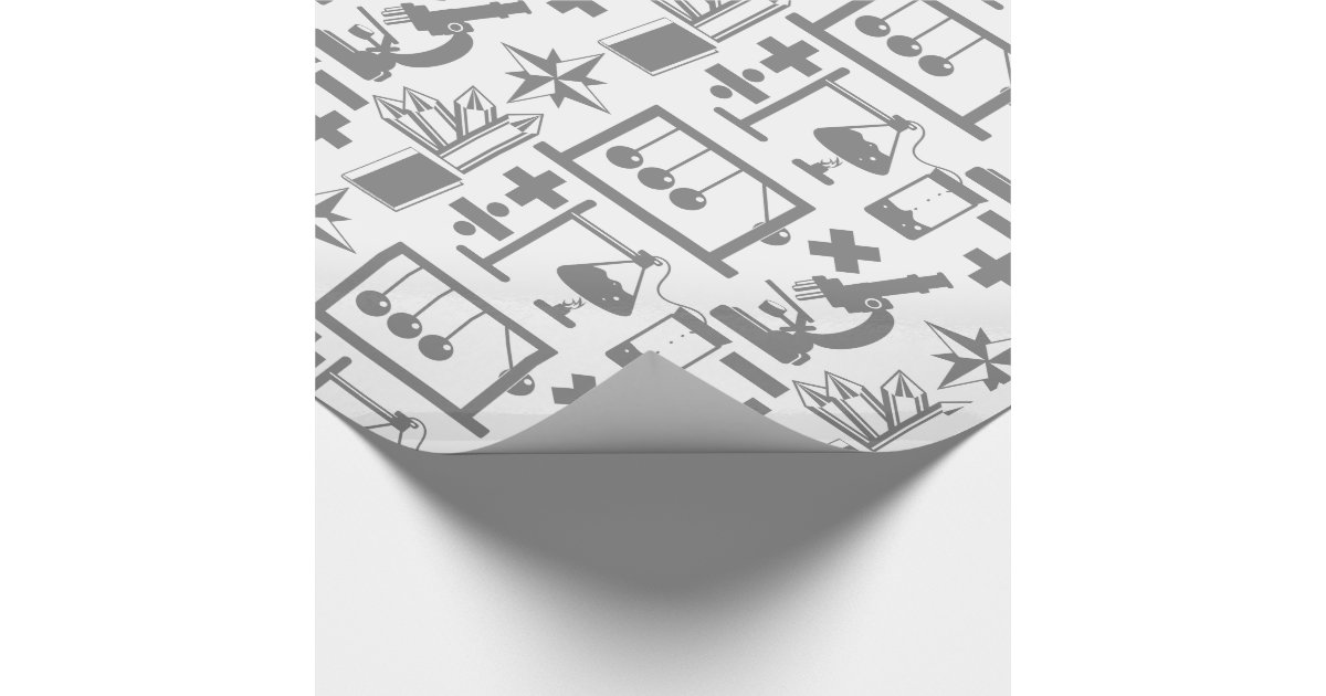 scientific research wrapping paper