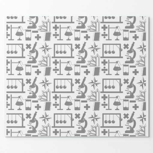 scientific research wrapping paper