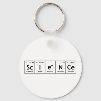 ScIeNCe Periodic Table Elements Word Chemistry Keychain