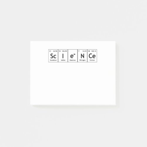 ScIeNCe Periodic Table Elements Word Chemistry Post_it Notes