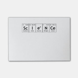 ScIeNCe Periodic Table Elements Word Chemistry Post-it Notes