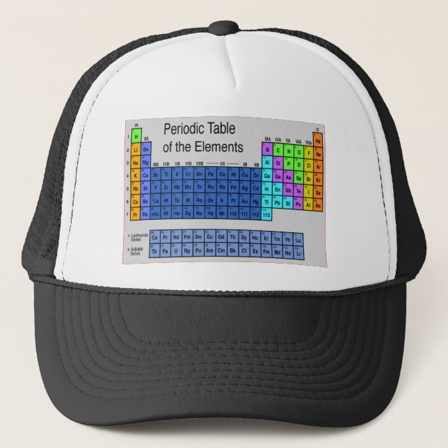 Science Periodic Table of Elements Gifts Trucker Hat (Front)