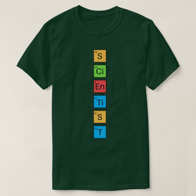 Science periodic table T-Shirt (Design Front)