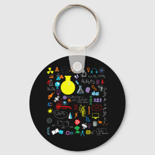 Science Physic Math Chemistry Biology Astronomy Keychain