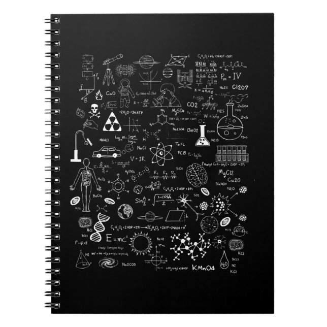Science Physic Math Chemistry Biology Astronomy Notebook (Front)