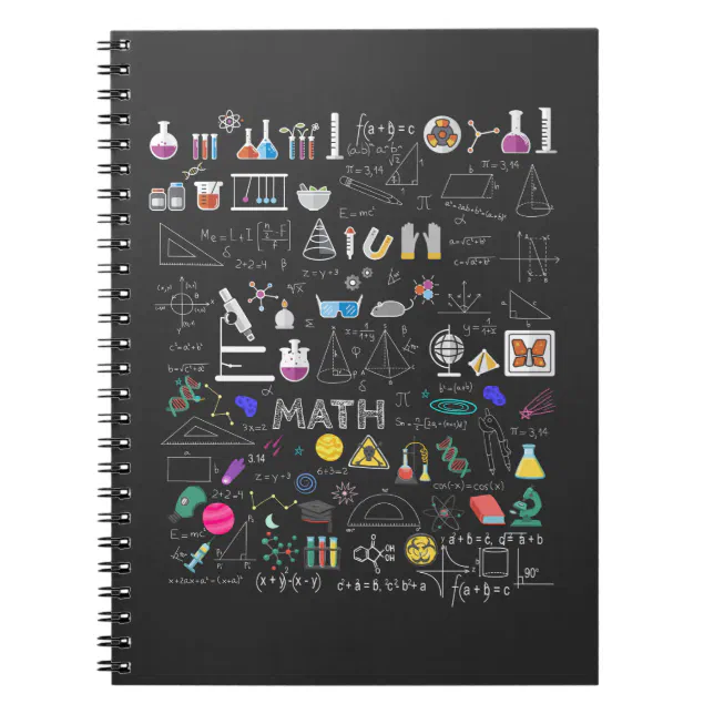 Science Physics Math Chemistry Biology Astronomy Notebook (Front)