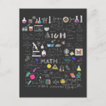 Science Physics Math Chemistry Biology Astronomy Postcard<br><div class="desc">The perfect Gift when you Teaching Chemistry or are a Science Teacher in the school or university. A funny Science Apparel.</div>