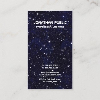 Science Physics Space Universe Elegant Plain Business Card by art_grande at Zazzle