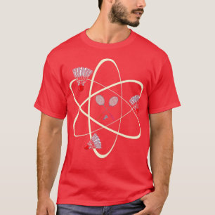 Science Proton Badminton T-Shirt