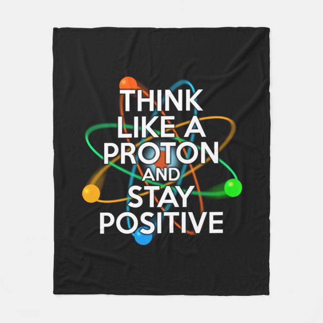 Science Quote Modern Fun Inspiring Saying Fleece Blanket (Front)