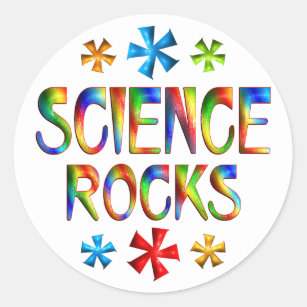 SCIENCE ROCKS CLASSIC ROUND STICKER