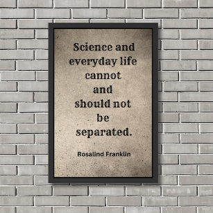 Science   Rosalind Franklin   Quotes   Framed Art