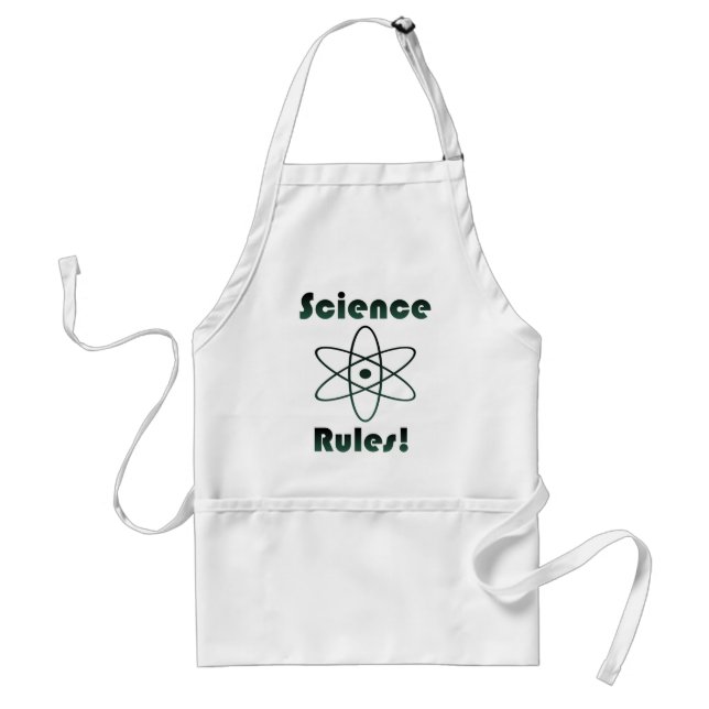 Science Rules Adult Apron (Front)