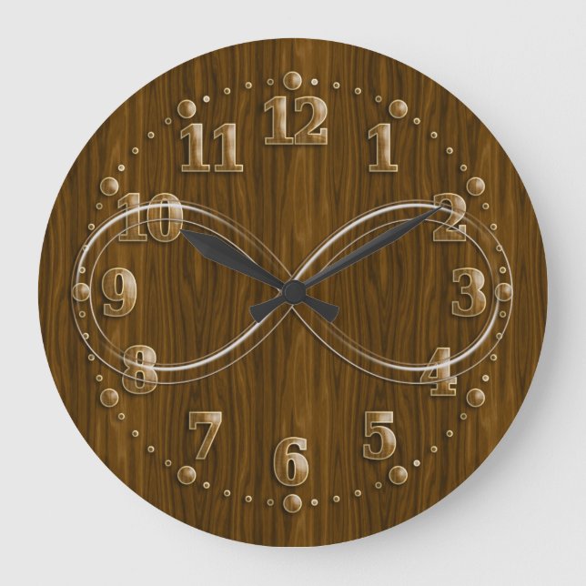 Science Rules | Infinity Geek Gifts Large Clock (Front)