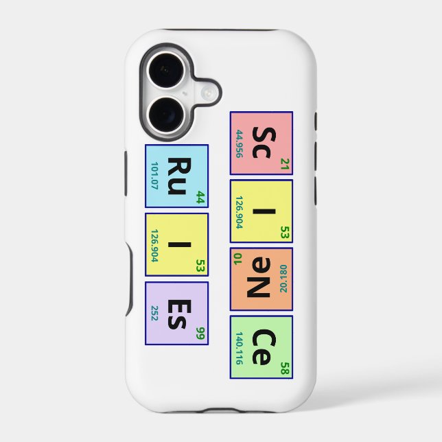 Science rules iphone case (Back)