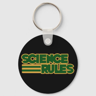 Science Rules Keychain