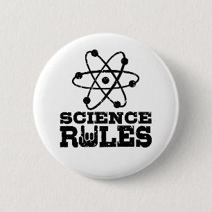 Science Rules Pinback Button