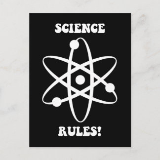 science rules postcard