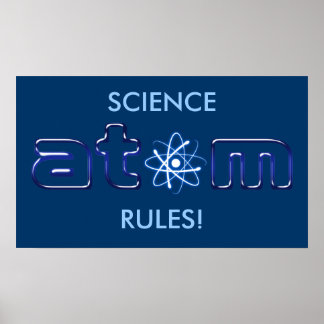 SCIENCE RULES! - unique Poster