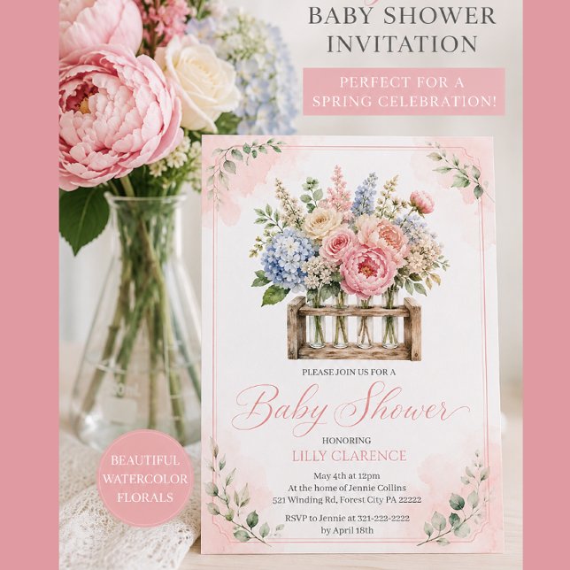 Science Rustic Baby Shower Invitation (Creator Uploaded)