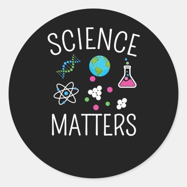 Science S - Funny Science Pun Sticker1  Classic Round Sticker (Front)