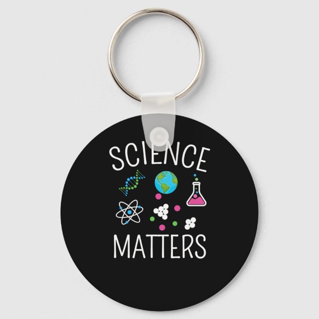 Science S - Funny Science Pun Sticker1  Keychain (Front)
