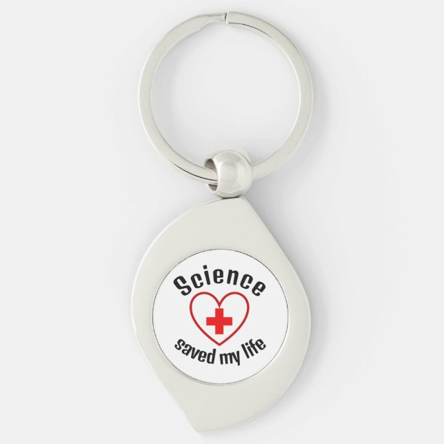 Science saved my life keychain (Front)