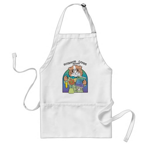 Science Saves Lives Cute Guinea Pig Adult Apron