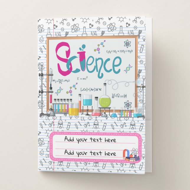 Science School Subject Pocket Folder (Front)