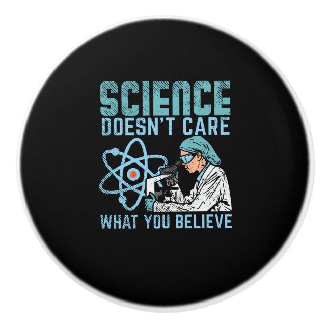 Science Scientist Ceramic Knob (Front)
