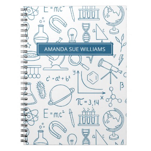 Science  Scientist _ Your Name Monogram Notebook