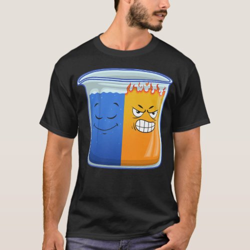 Science Shirt Beaker Half Filled Calm H2O And T_Shirt