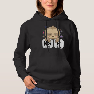 Science Sloth I Nap Periodically Chemistry  Bioche Hoodie