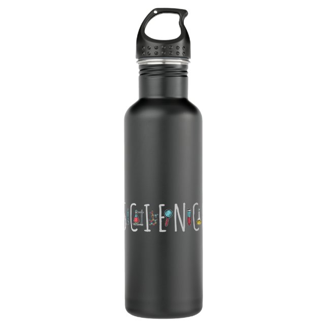 Science Stainless Steel Water Bottle (Front)