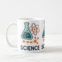 Science Subject Sticker – Flask, Molecules & Atom