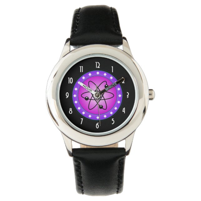 Science Symbol on a Pink background Watch (Front)